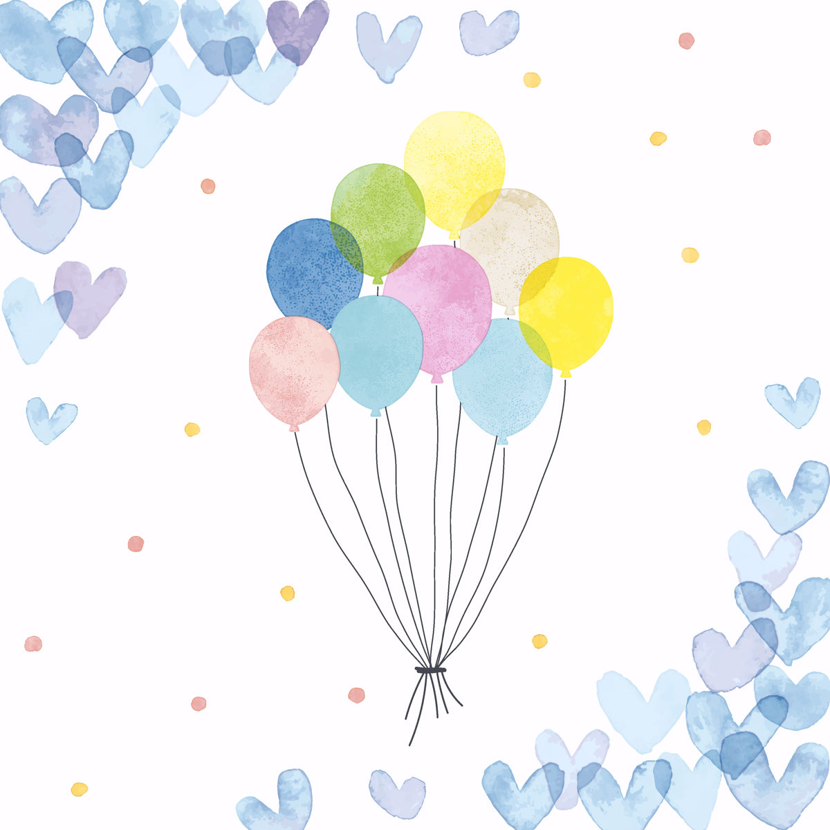 Paper+Design Luncheon Napkins – 20 Pack – Hearts Balloons