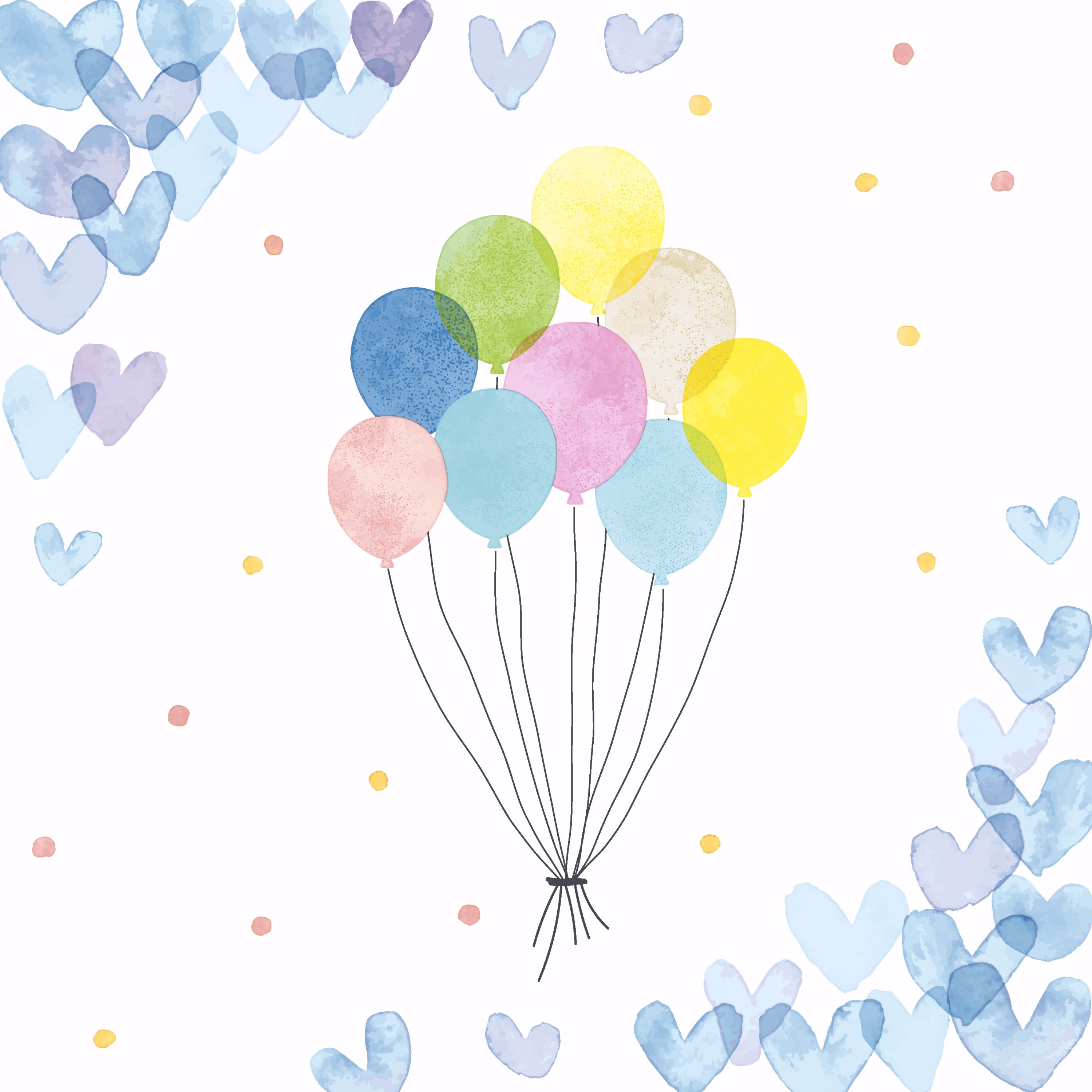 Paper+Design Luncheon Napkins – 20 Pack – Hearts Balloons