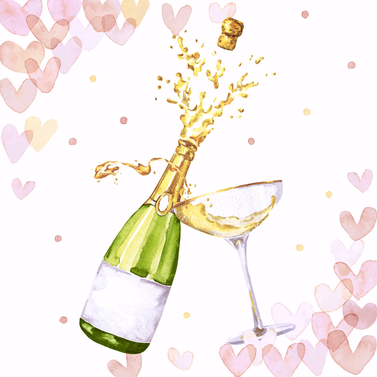 Paper+Design Luncheon Napkins – 20 Pack – Hearts Bubbles