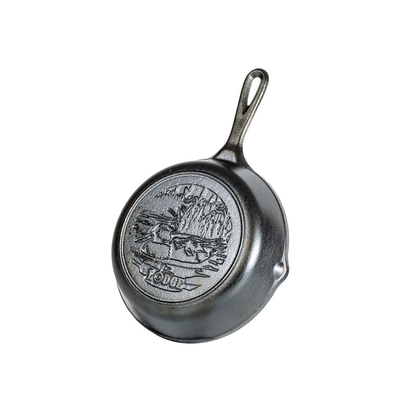 Lodge Wildlife Series Seasoned Cast Iron Skillet 20.3cm (8 Inch) Duck