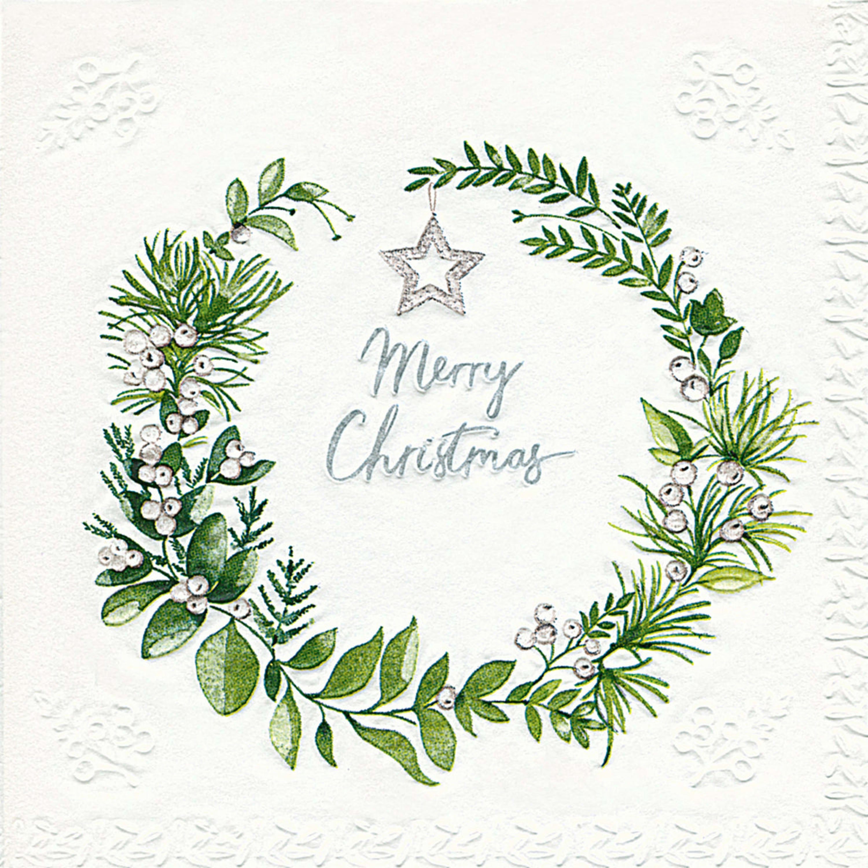 Paper+Design Lunch Napkins 20 Pack - Tender Wreath Christmas
