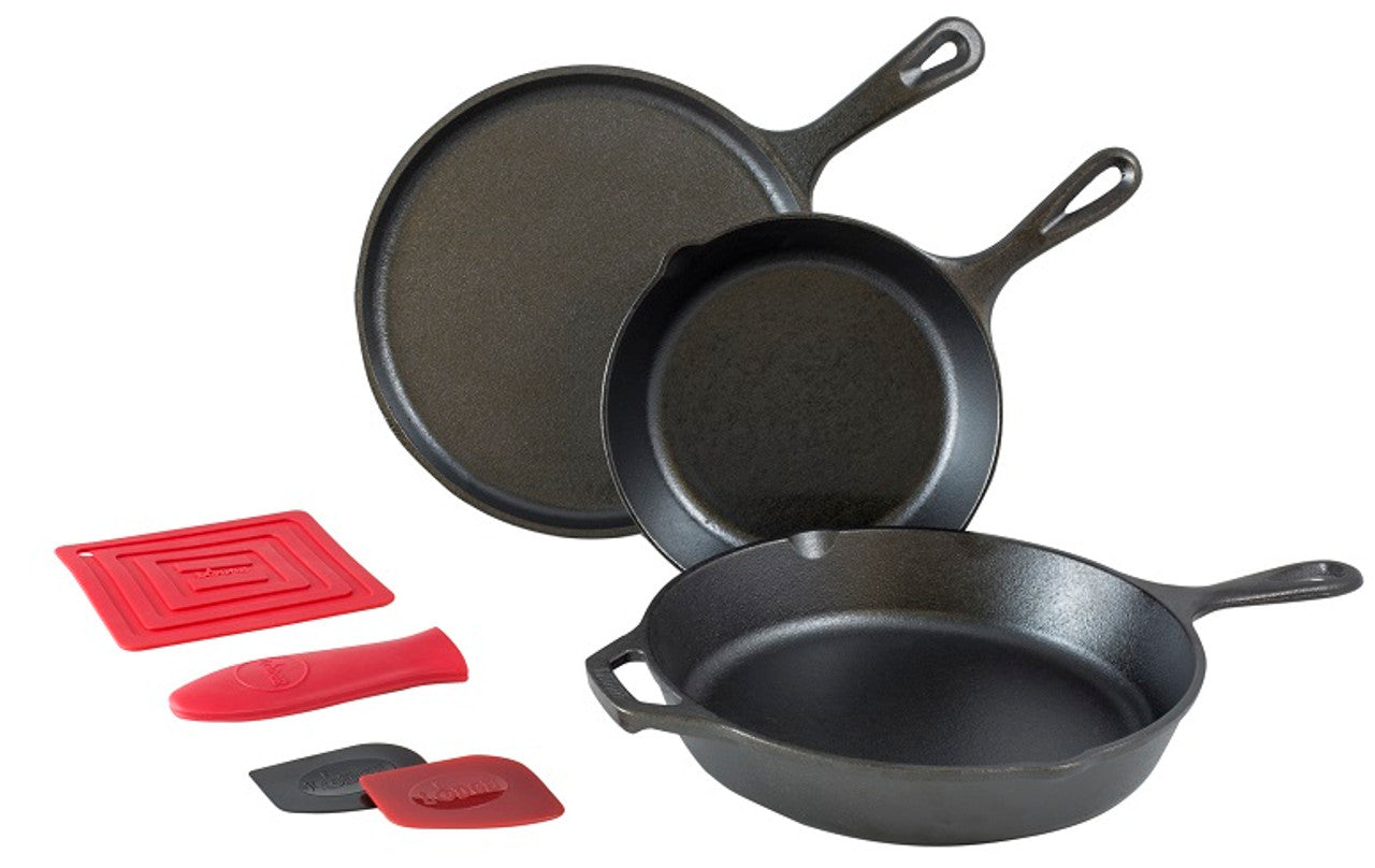 Lodge 6 Piece Cast Iron Skillet Set