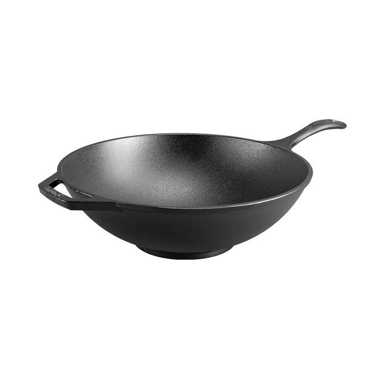 Lodge Chef Collection Cast Iron Wok - 12.5in/32cm