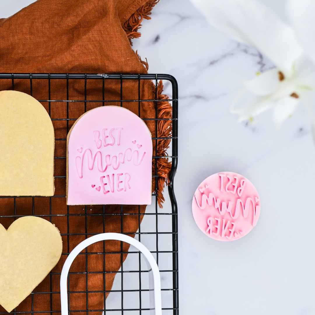LOYAL Cookie Embosser Stamp Best Mum Ever