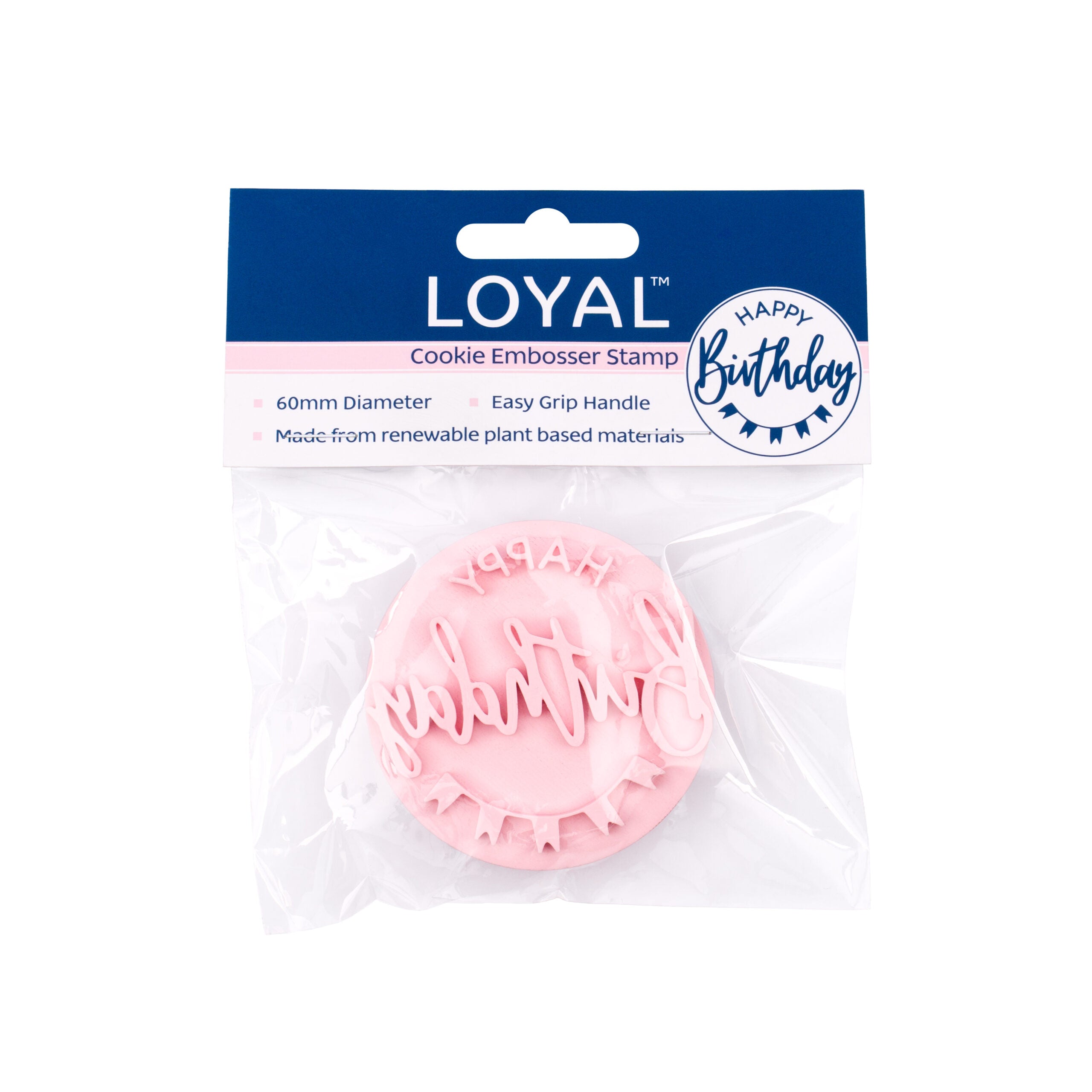 LOYAL Cookie Embosser Stamp Happy Birthday