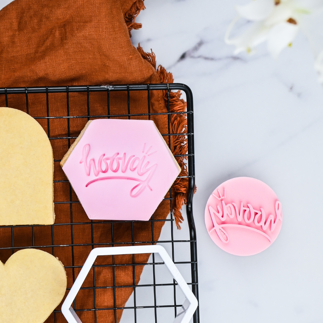 LOYAL Cookie Embosser Stamp Hooray