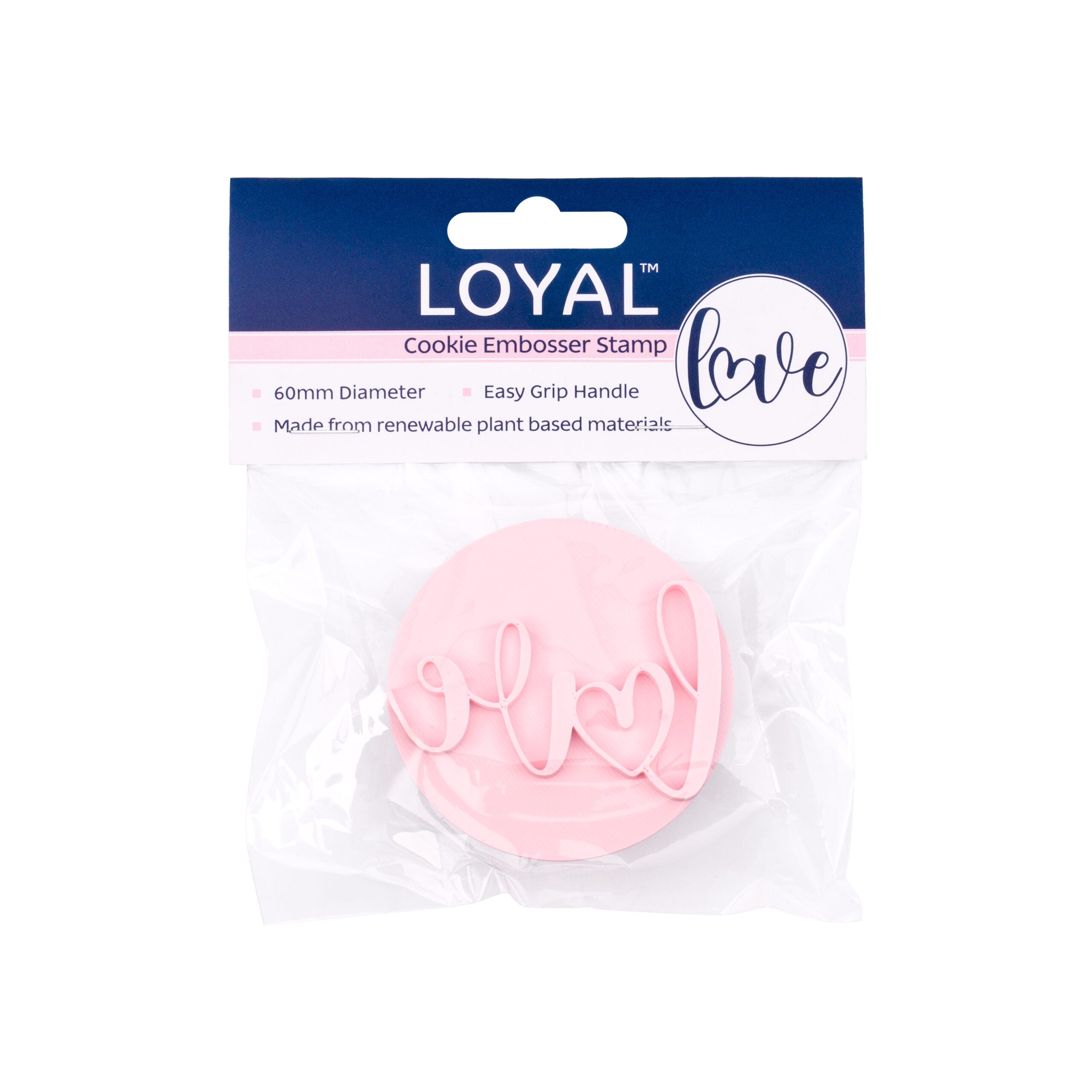 LOYAL Cookie Embosser Stamp Love