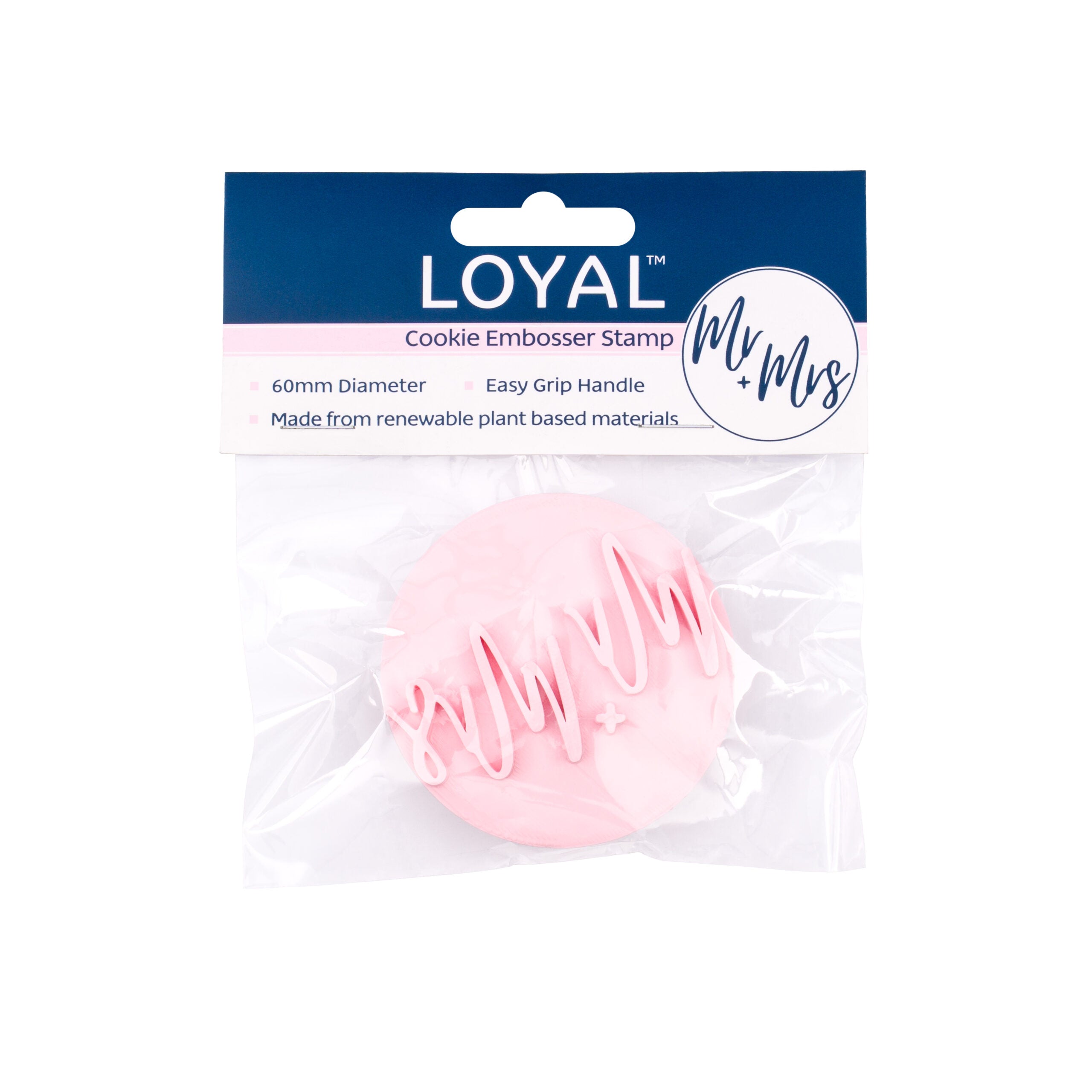 LOYAL Cookie Embosser Stamp Mr + Mrs