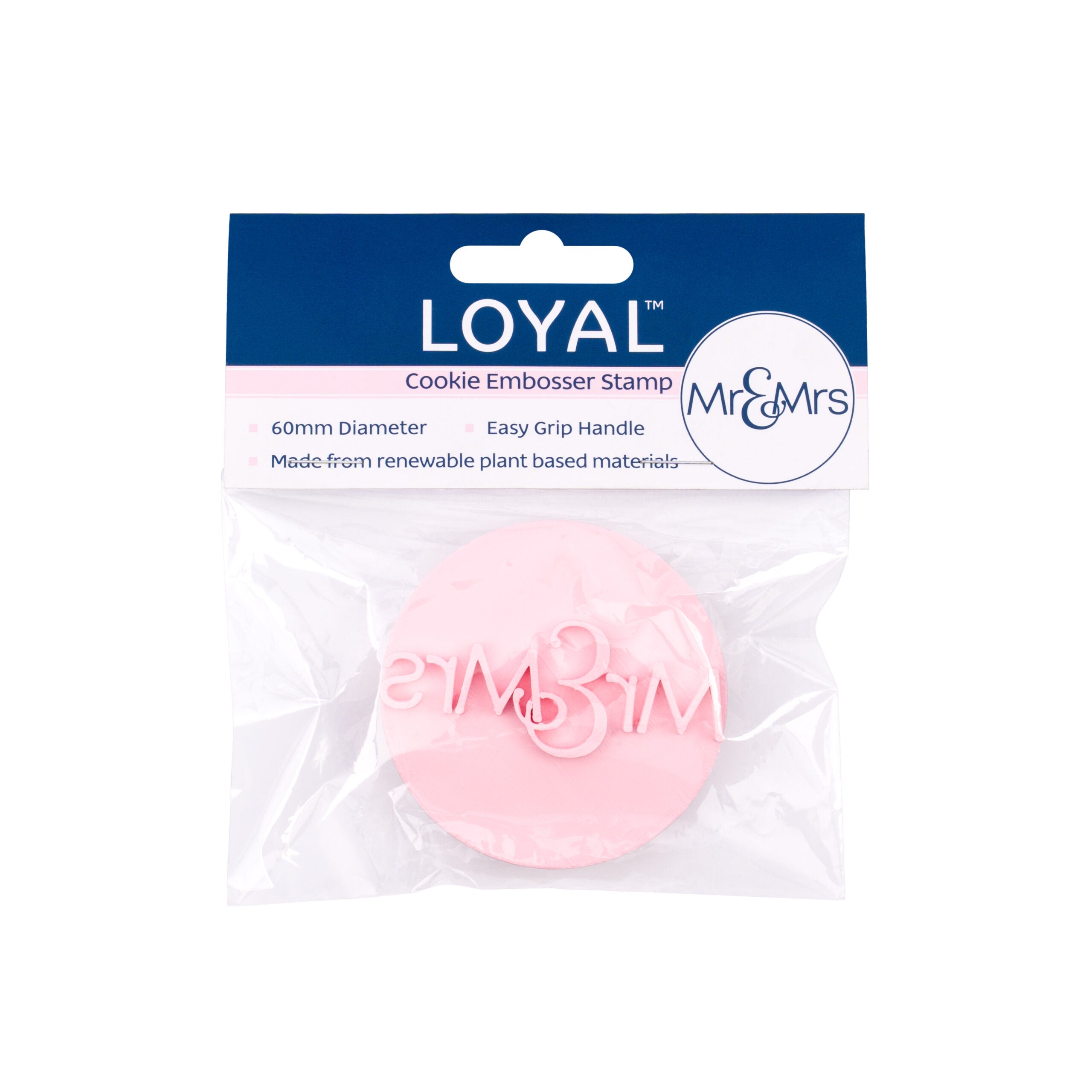 LOYAL Cookie Embosser Stamp Mr & Mrs