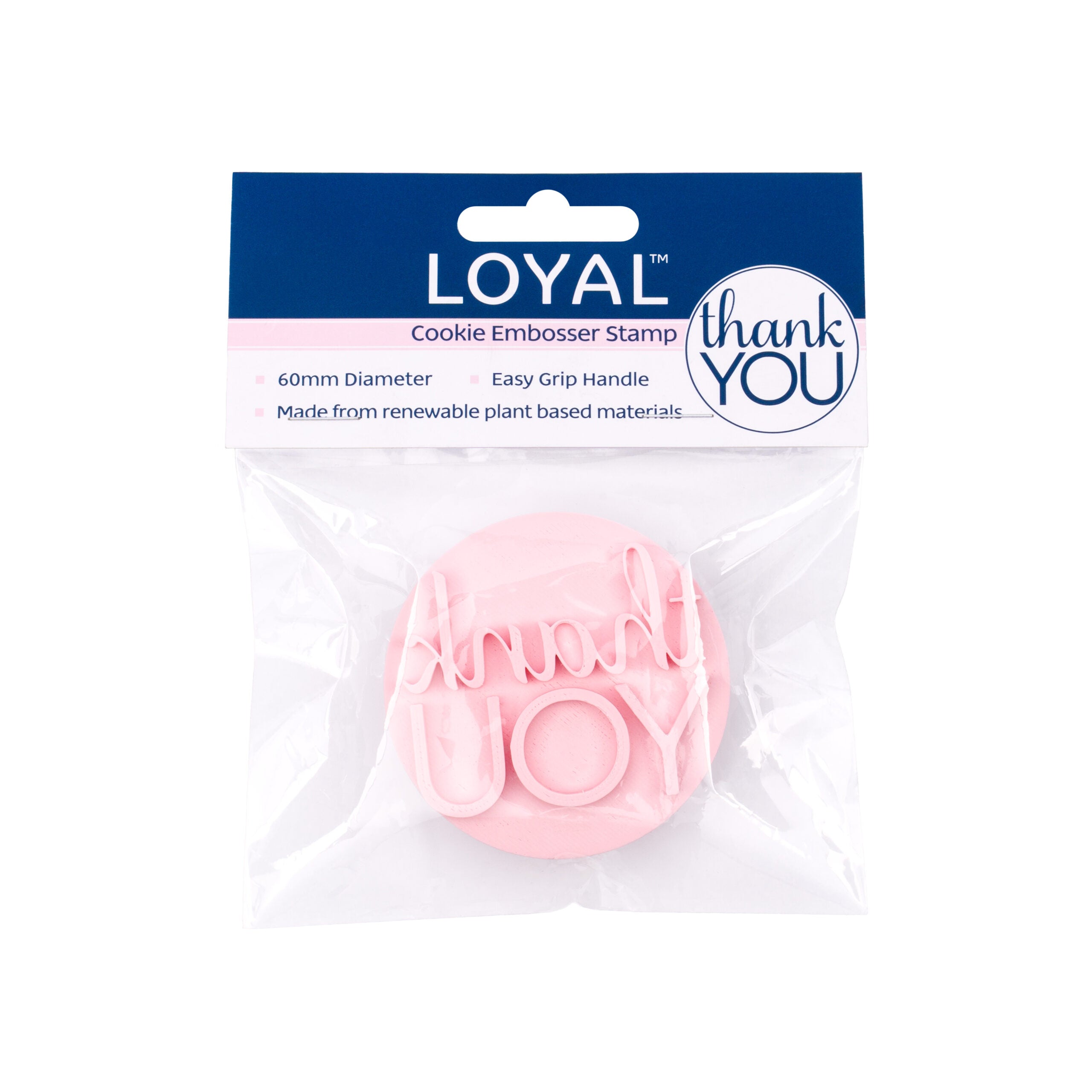 LOYAL Cookie Embosser Stamp Thank You