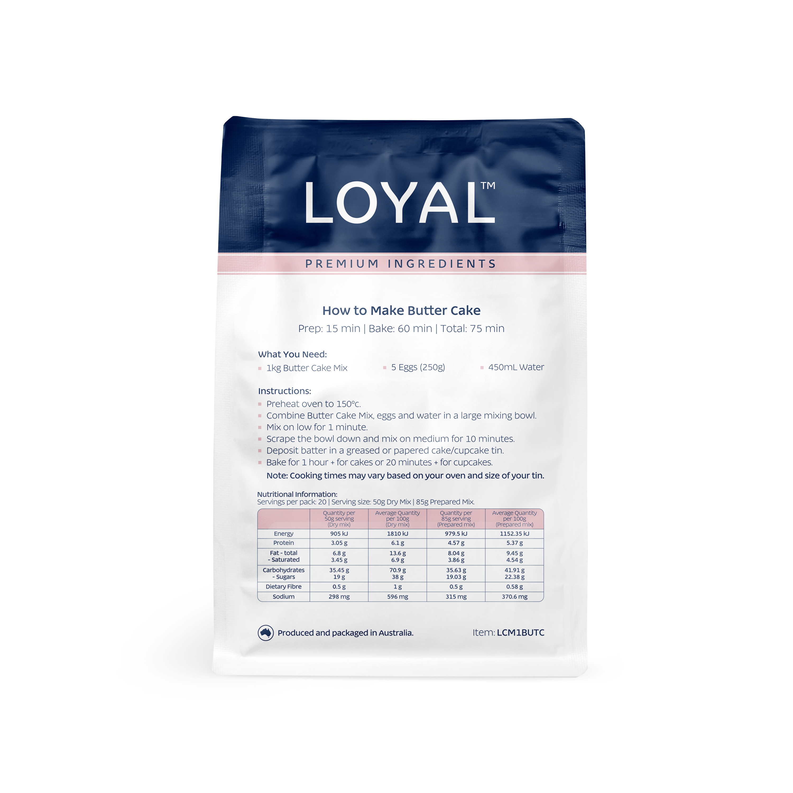 LOYAL Butter Cake Mix 1kg