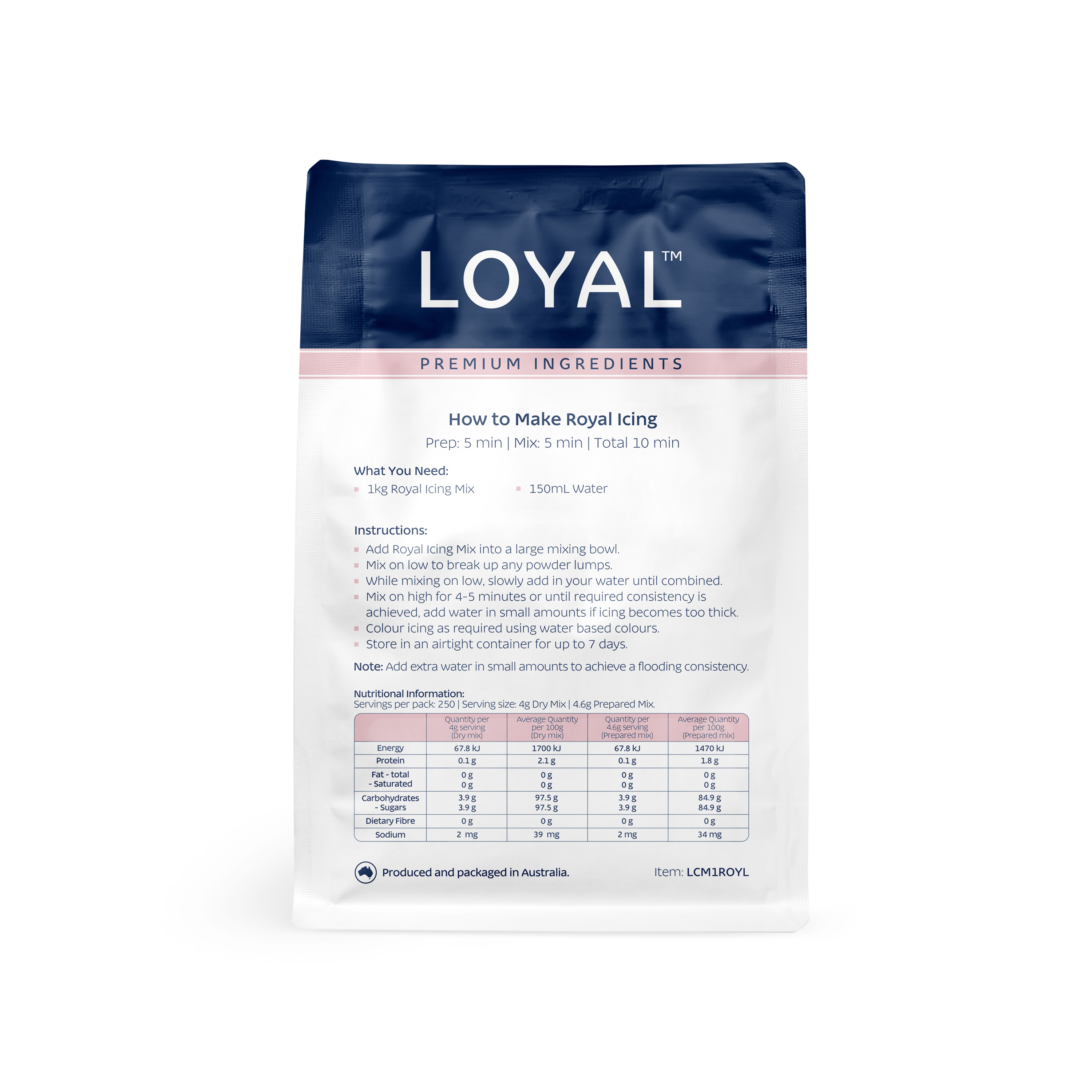 LOYAL Royal Icing Mix 1kg