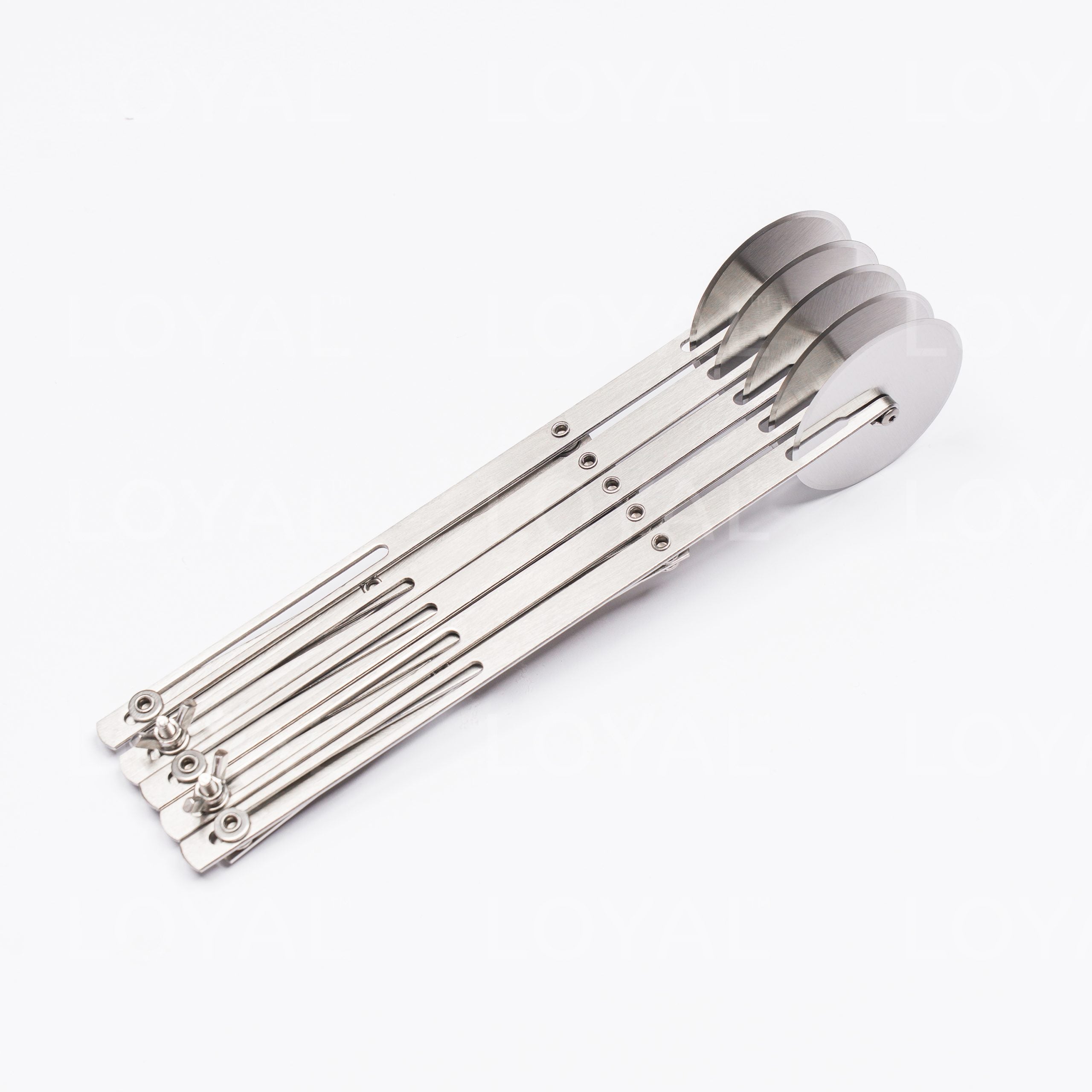 LOYAL Expandable Dough Divider Cutter Plain 5 Wheel