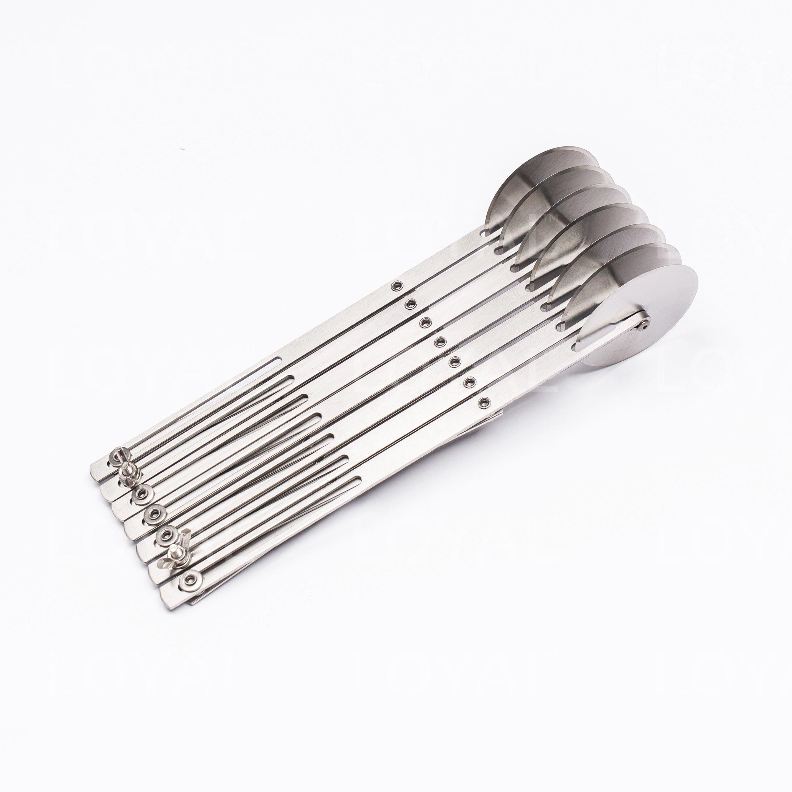 LOYAL Expandable Dough Divider Cutter Plain 7 Wheel