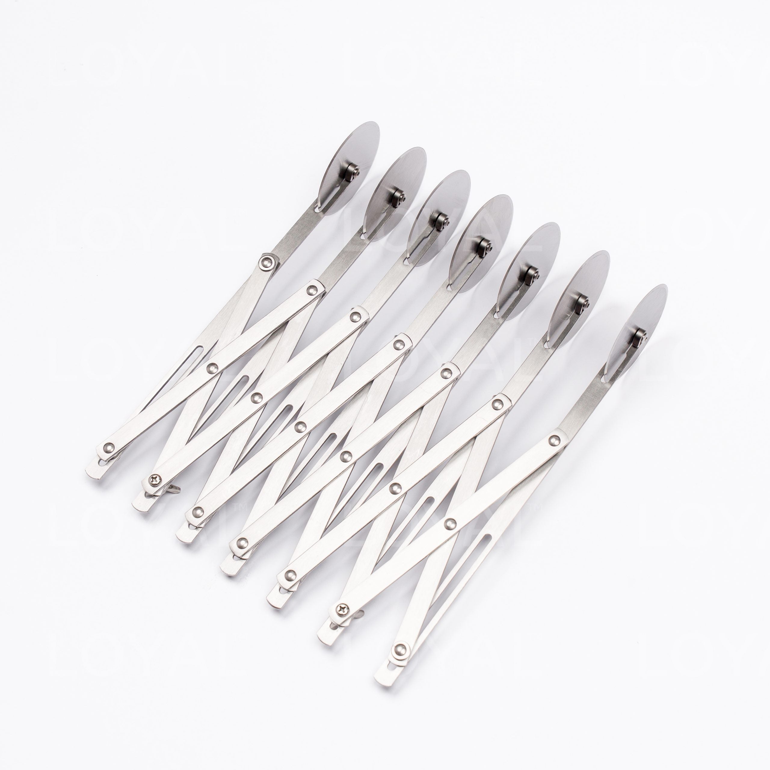 LOYAL Expandable Dough Divider Cutter Plain 7 Wheel