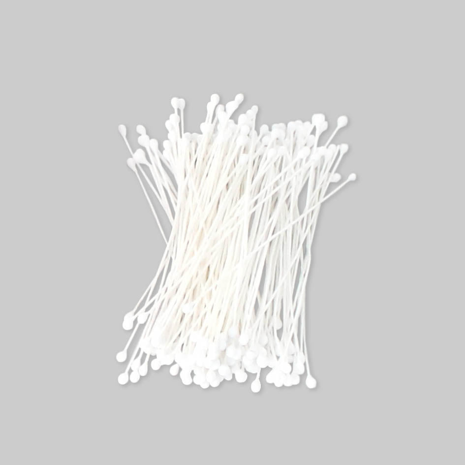 LOYAL Floral Stamens Plain White Small