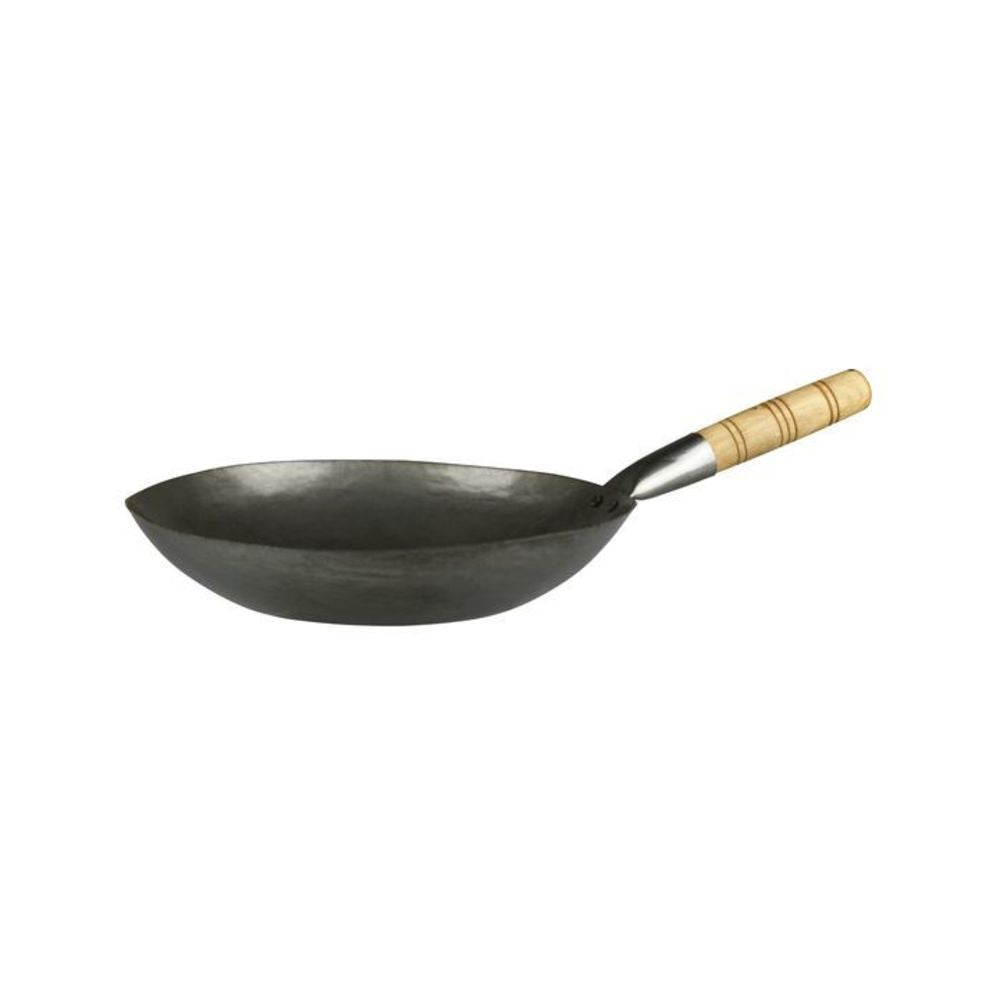Longfine Hand Made Flat Bottom Wok One Handle