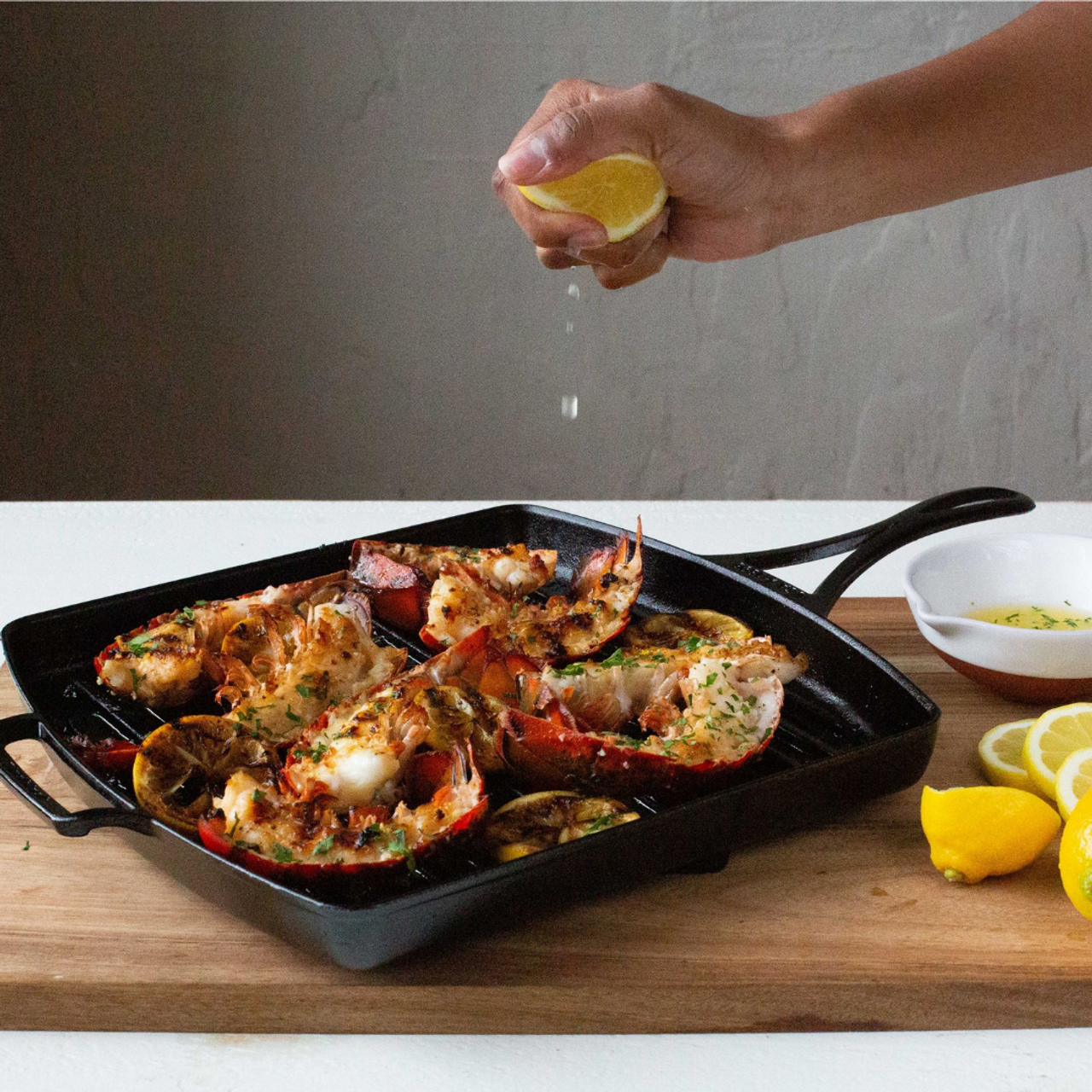 Blacklock Triple Seasoned Cast Iron 12 Inch Square Grill Pan