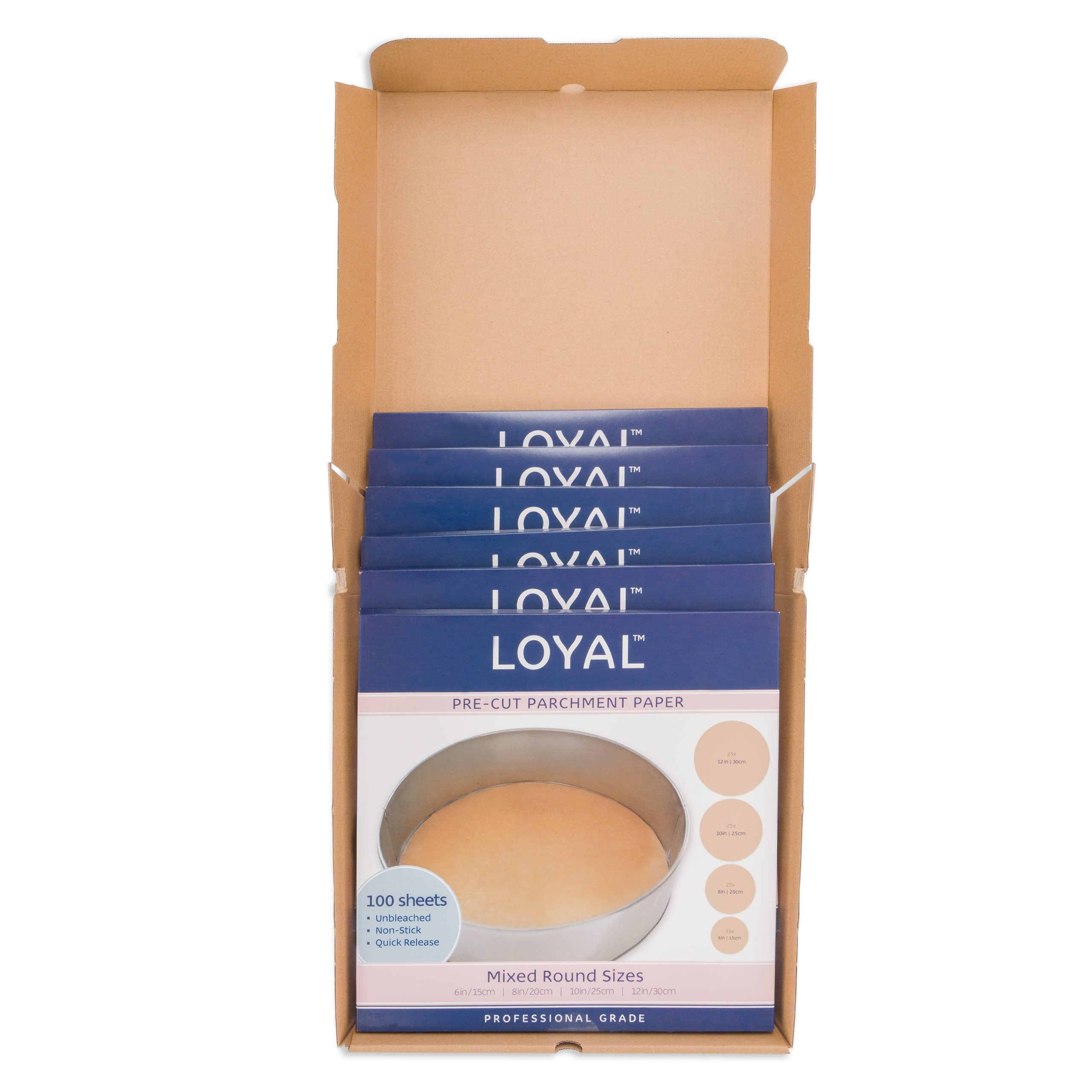 LOYAL Pre-Cut Paper Liner Round Mixed Sizes
