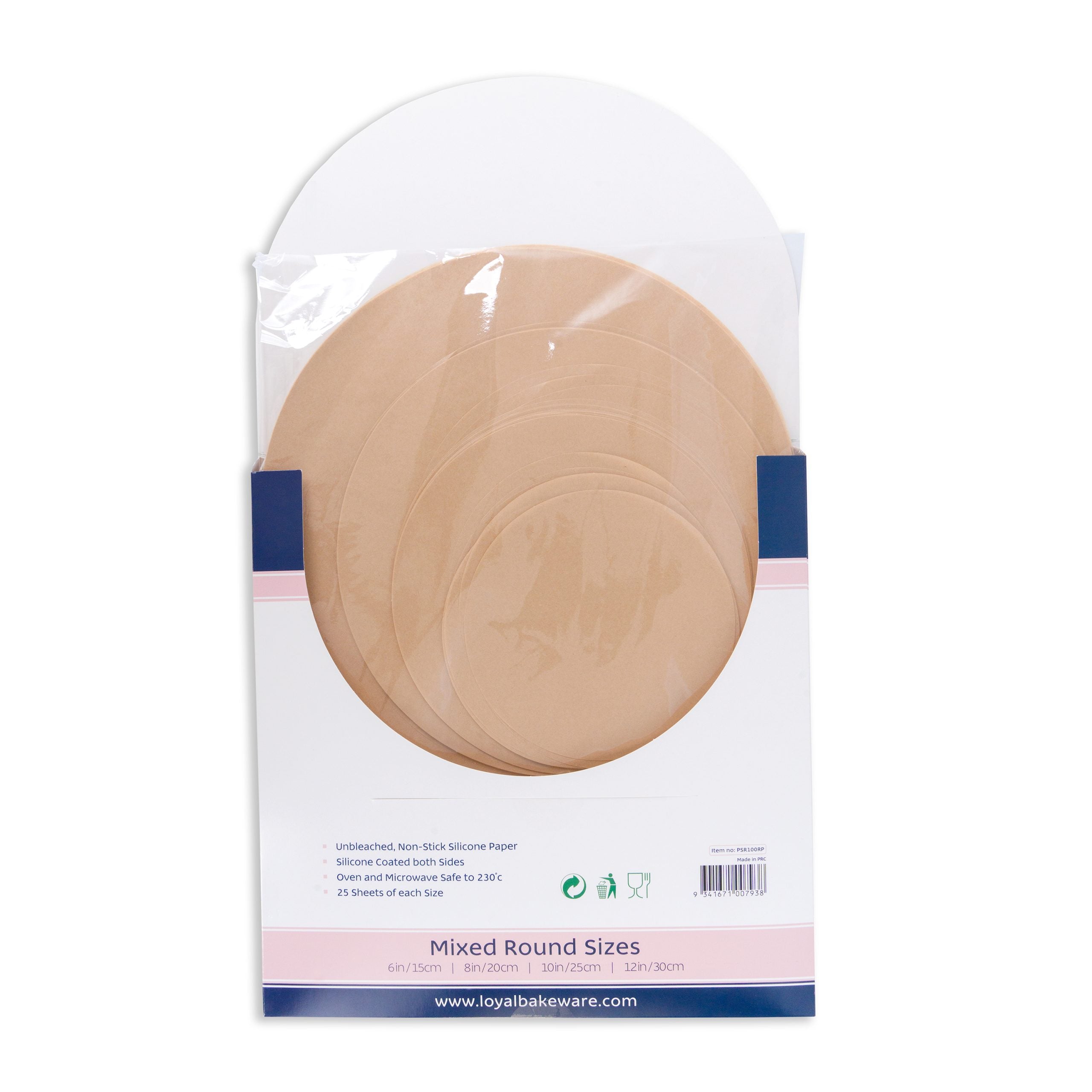 LOYAL Pre-Cut Paper Liner Round Mixed Sizes