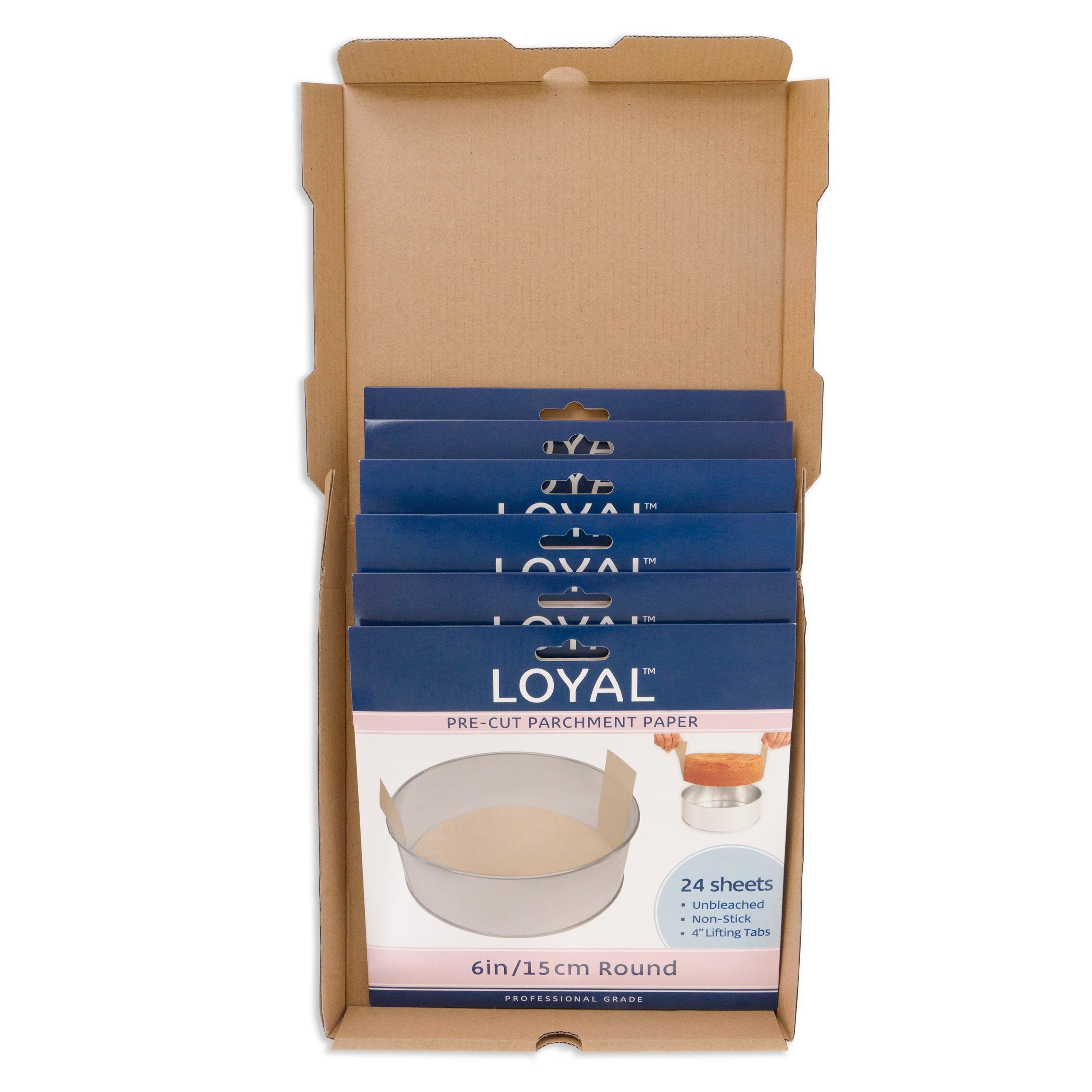 LOYAL Pre-Cut Paper Round with Tabs 150mm