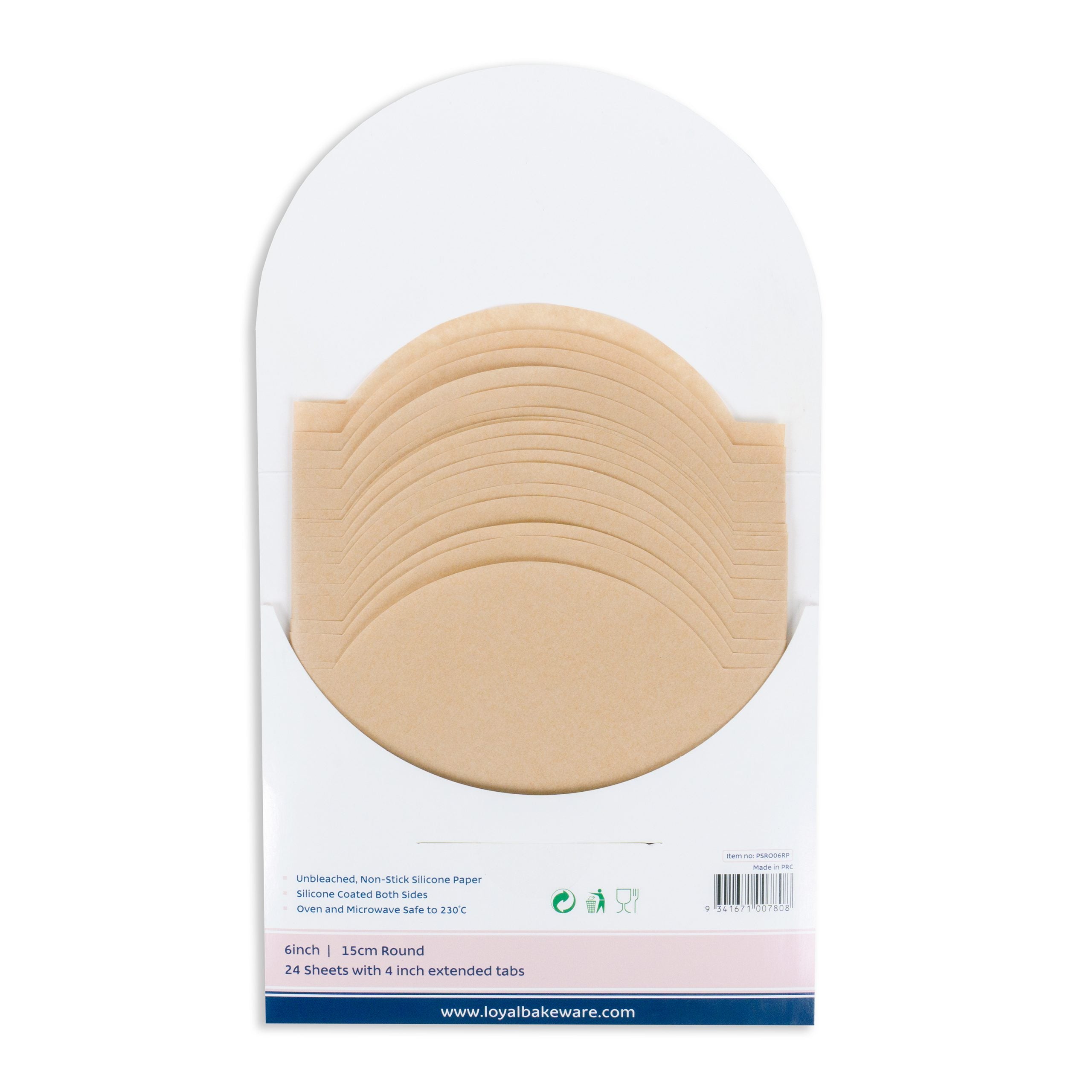 LOYAL Pre-Cut Paper Round with Tabs 150mm