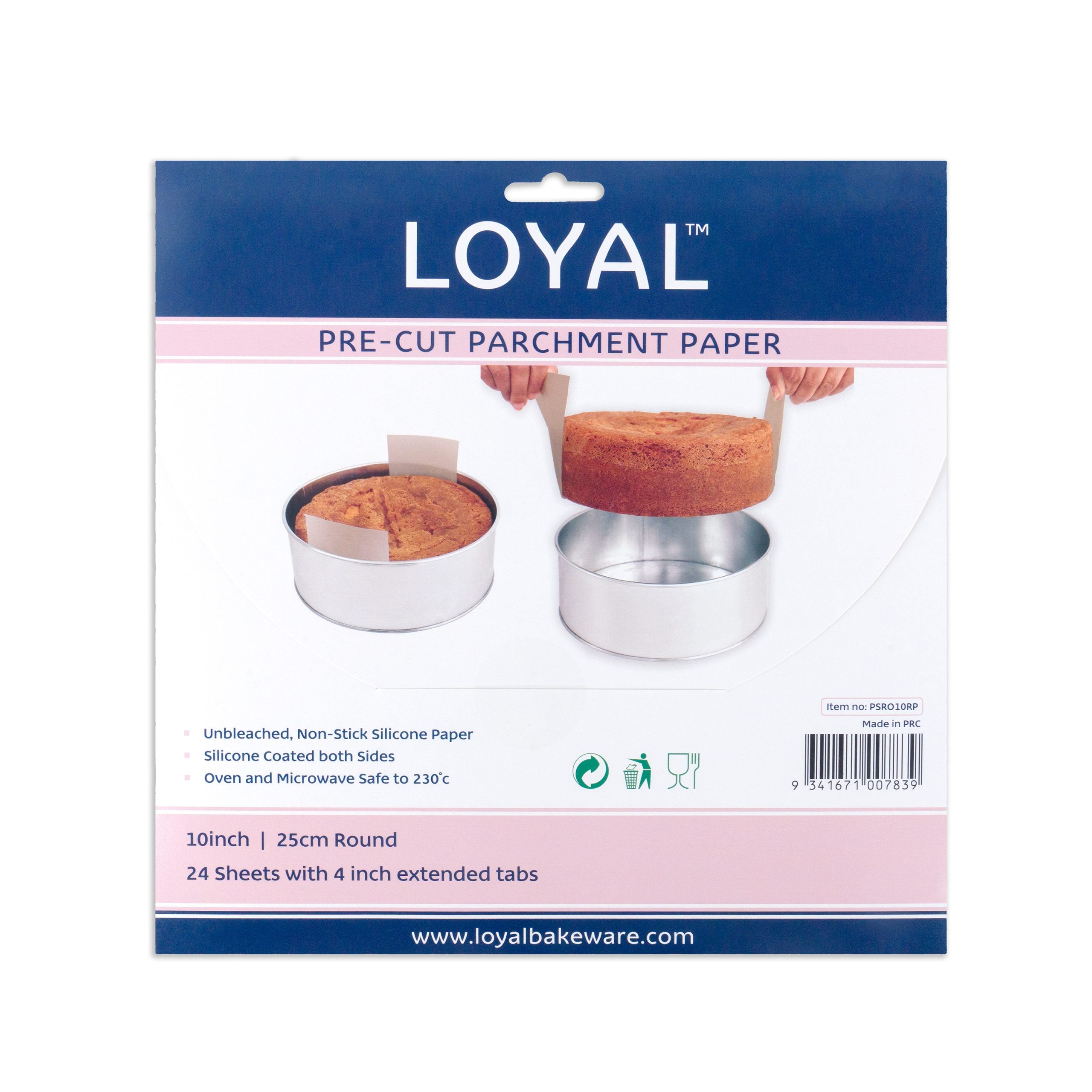 LOYAL Pre-Cut Paper Round with Tabs 250mm