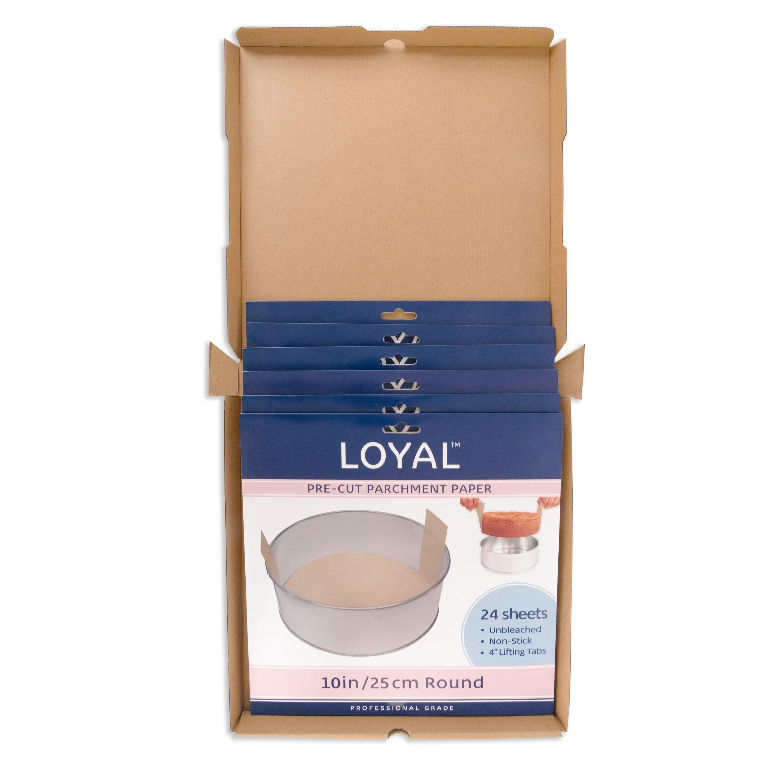 LOYAL Pre-Cut Paper Round with Tabs 250mm