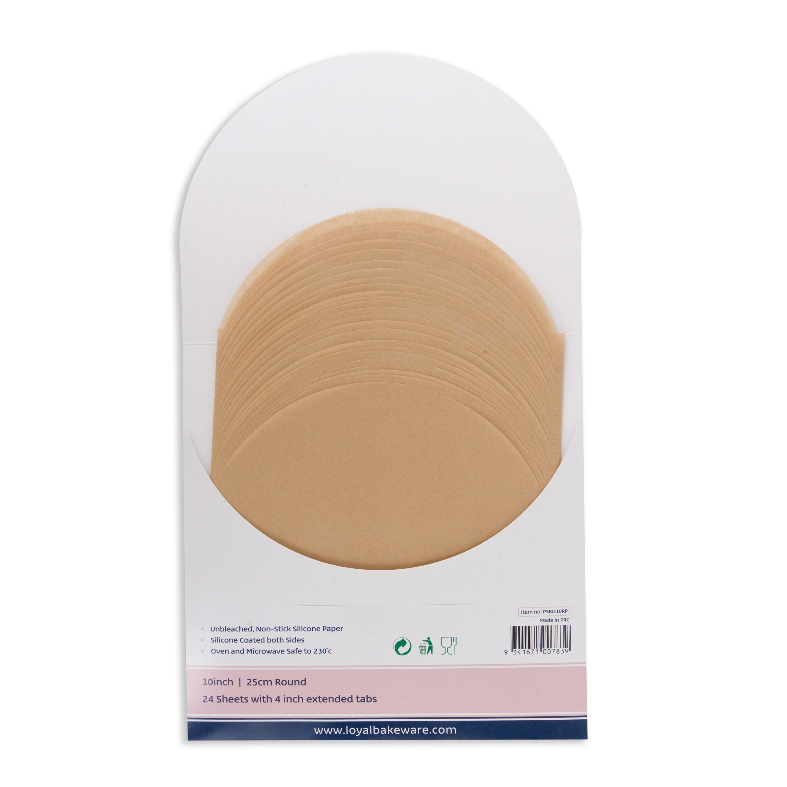 LOYAL Pre-Cut Paper Round with Tabs 250mm