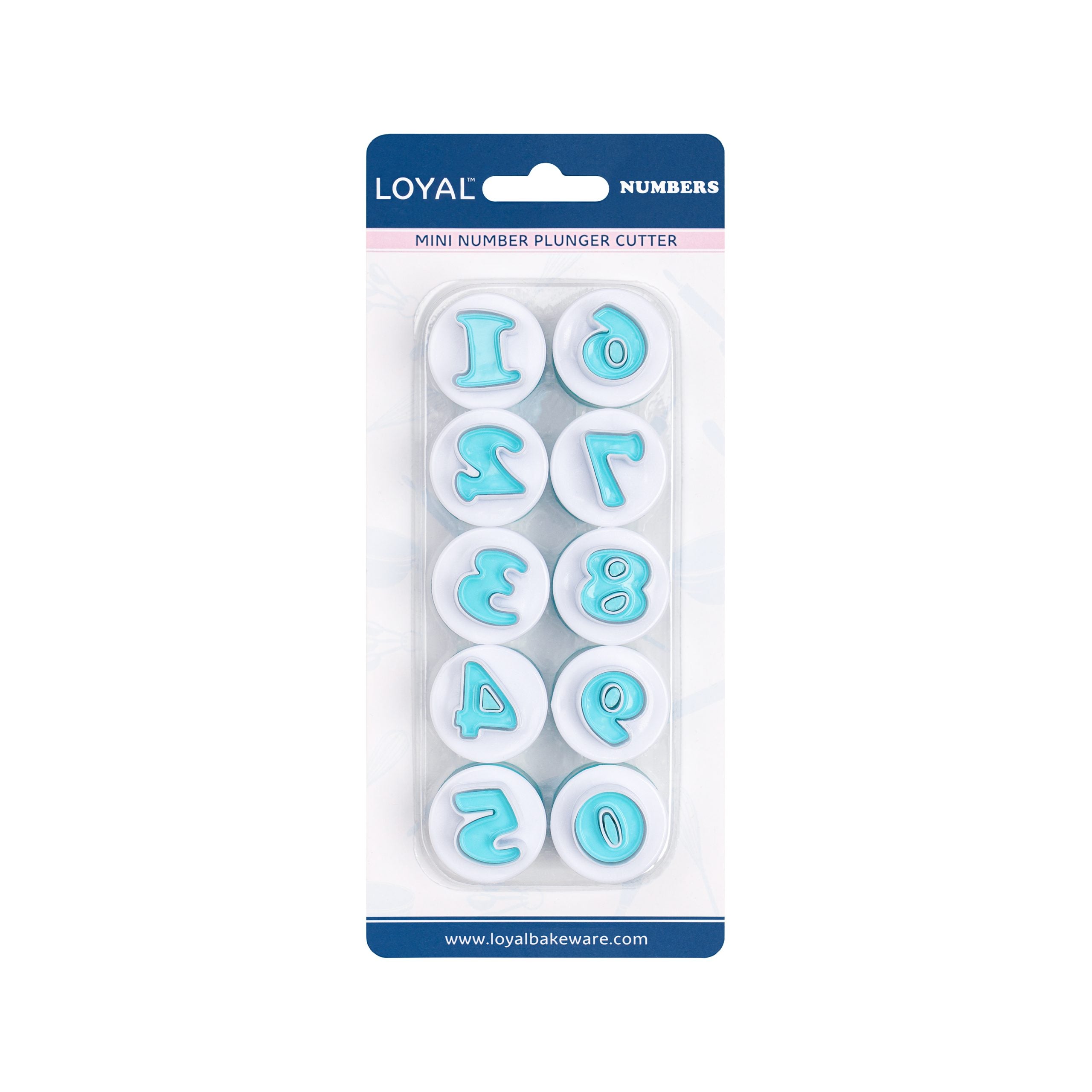 LOYAL Number Cutter Set Mini 10 Piece