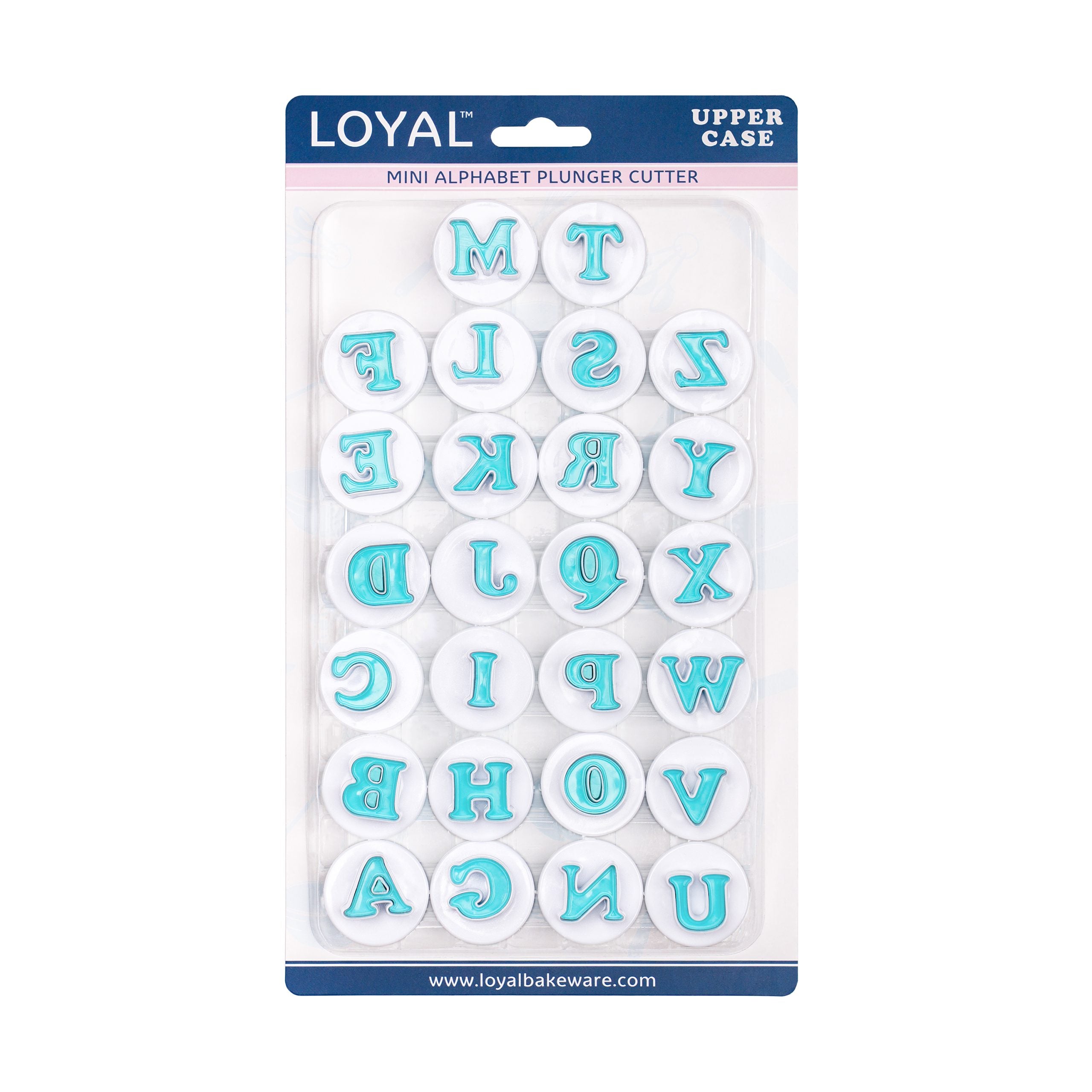 LOYAL Alphabet Cutter Set Upper Case Mini 26 Piece