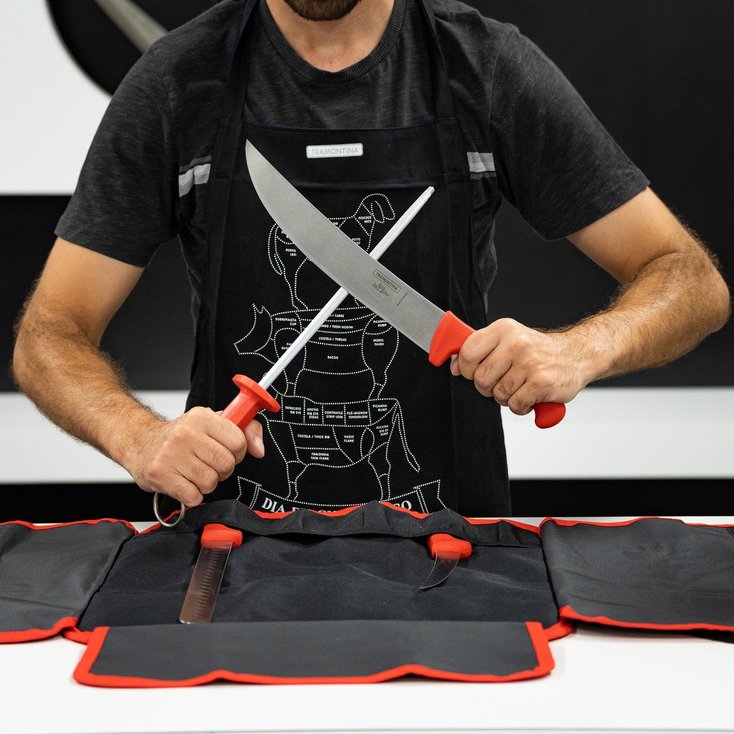 Tramontina Low & Slow 5-Piece Knife Set With Pouch