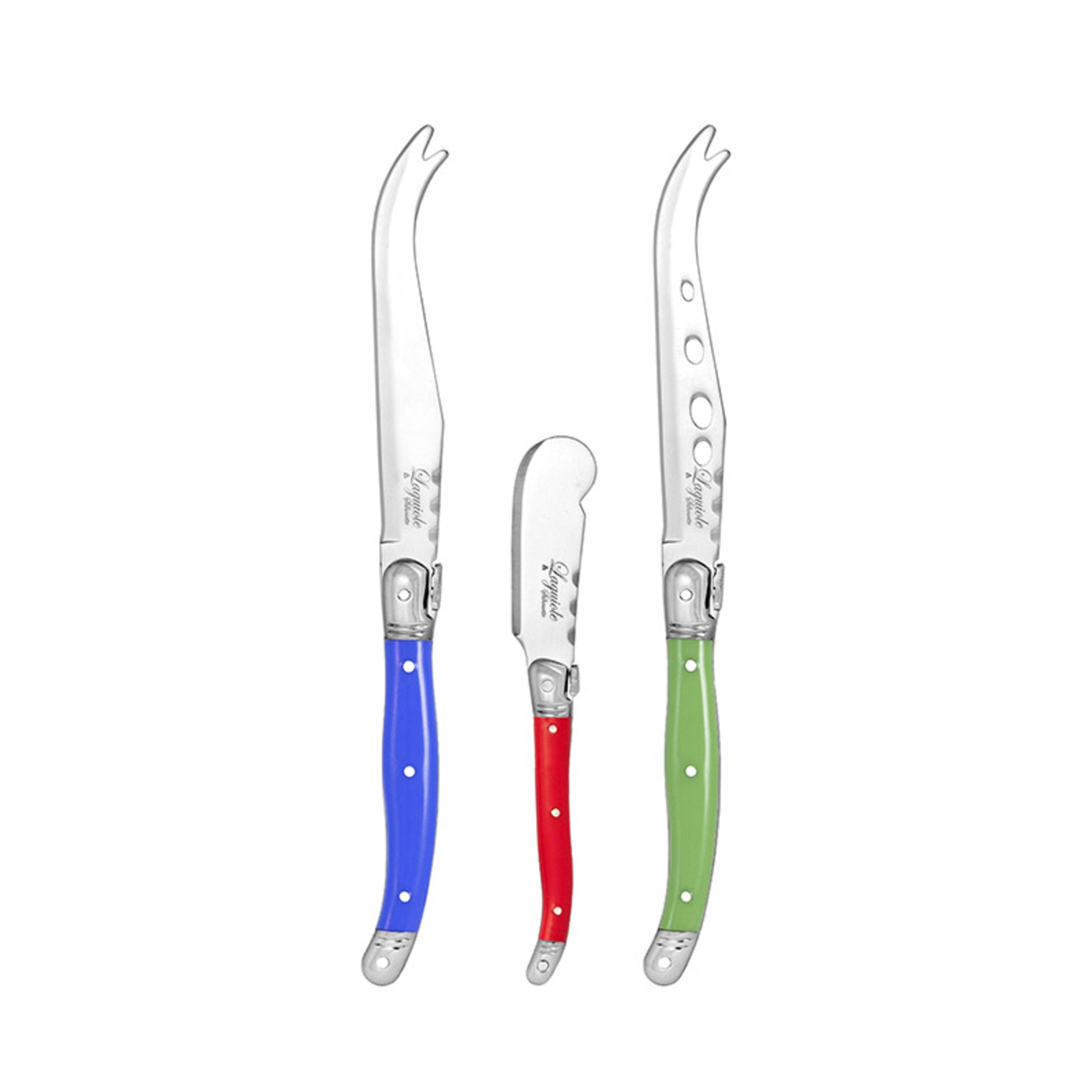 Laguiole Silhouette 3 Piece Cheese Set - Multicolour