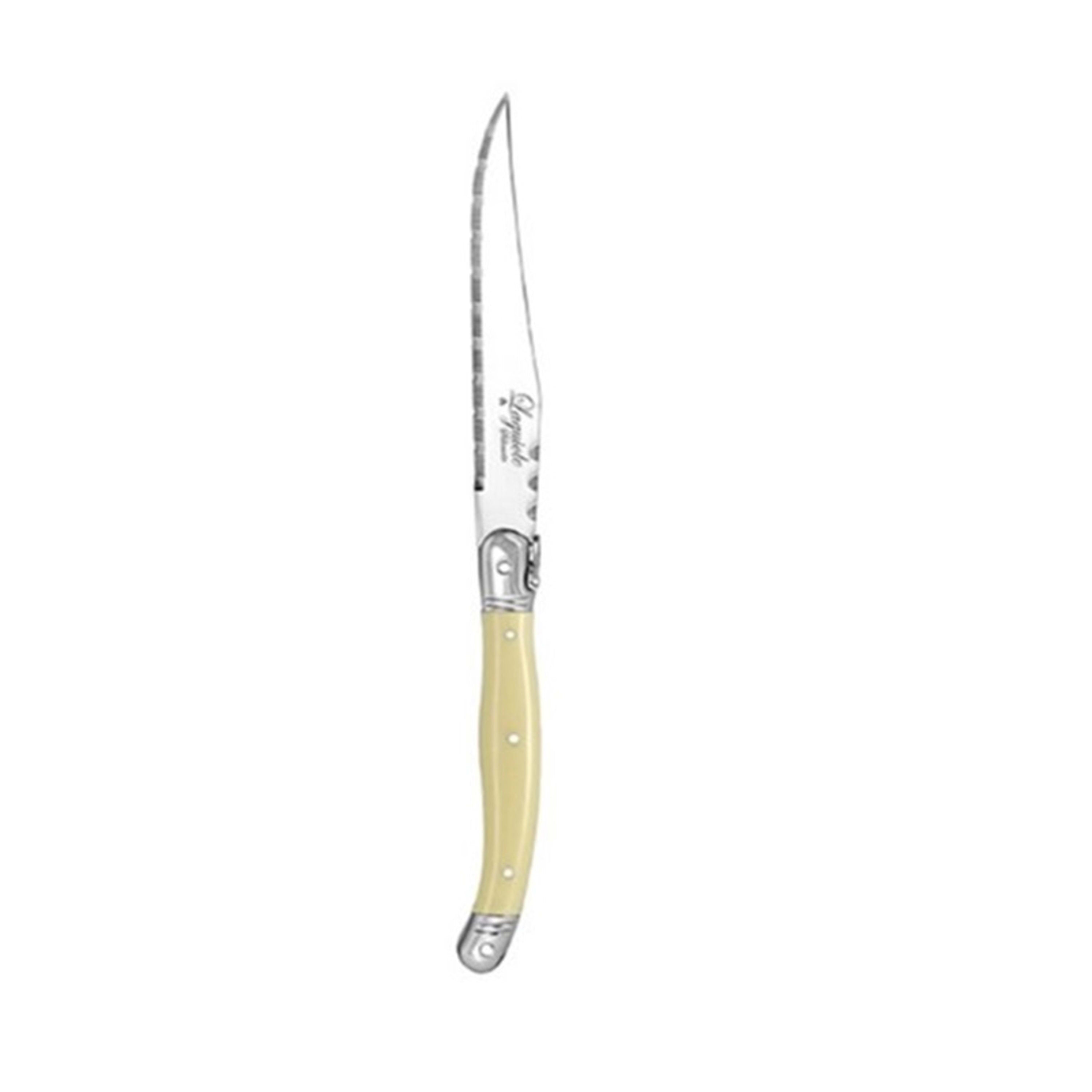 Laguiole Silhouette Steak Knife 12 Pack - Ivory