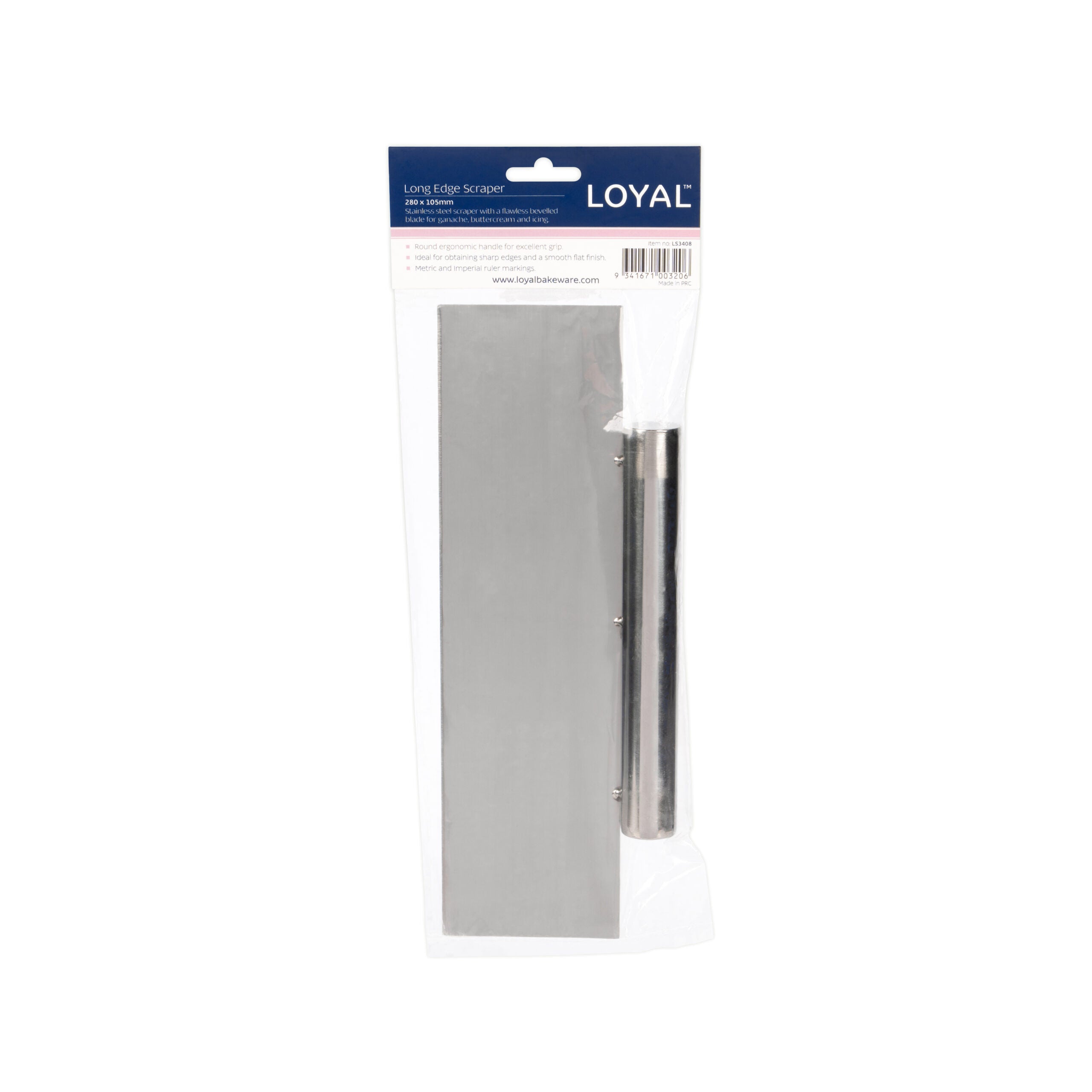 LOYAL Long Edge Scraper Stainless Steel Handle