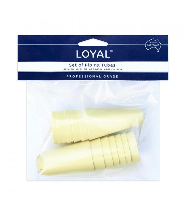 LOYAL Round & Star Pastry Tube Set 14 Piece Plastic