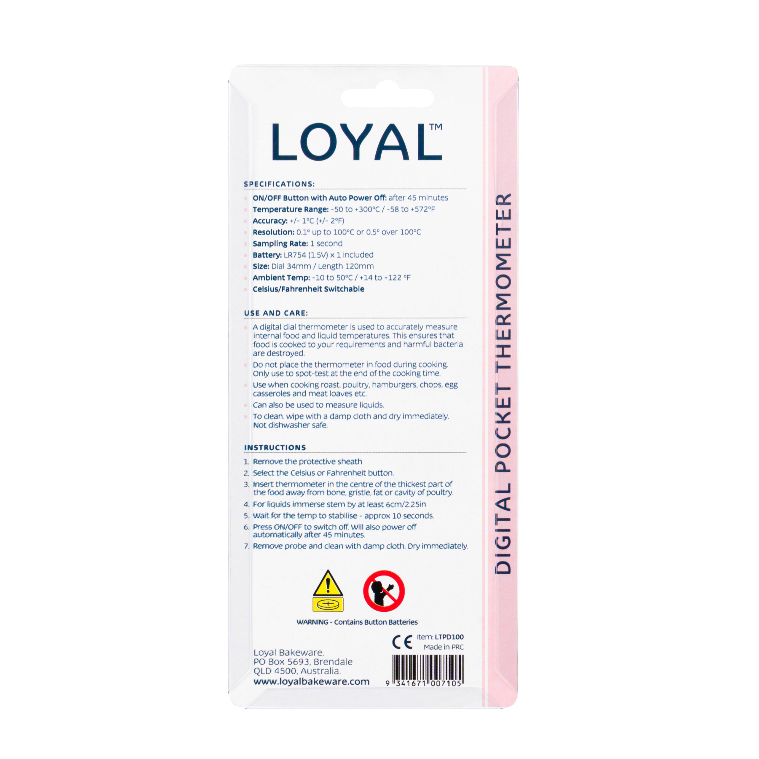 LOYAL Digital Pocket Thermometer