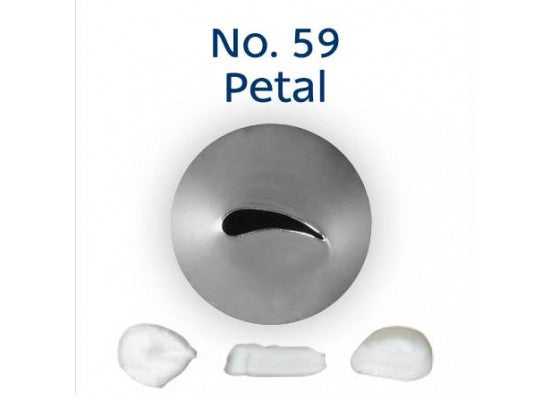 LOYAL Piping Tip No. 59 Petal Stainless Steel