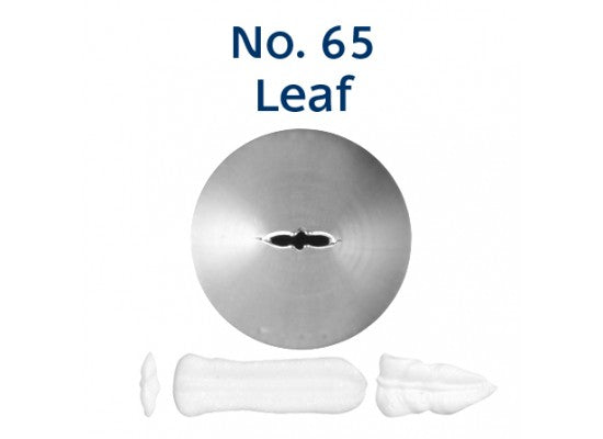 LOYAL Piping Tip No. 65 Leaf Stainless Steel