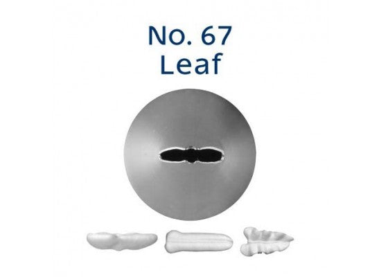LOYAL Piping Tip No. 67 Leaf Stainless Steel
