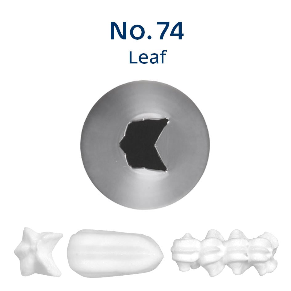 LOYAL Piping Tip No. 74 Leaf Stainless Steel