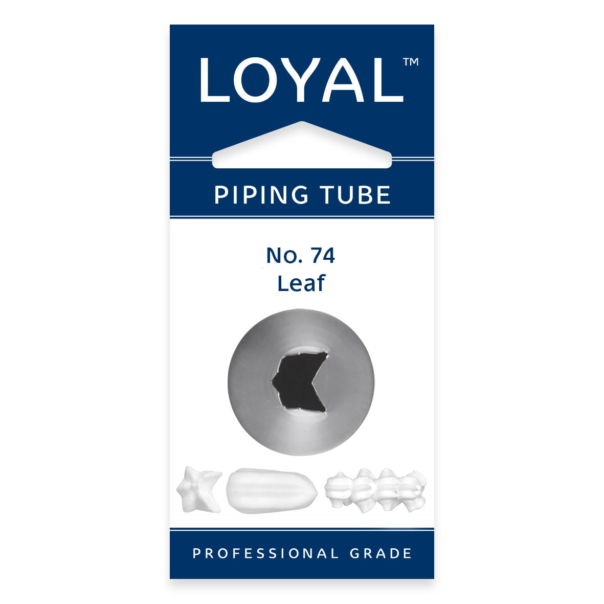 LOYAL Piping Tip No. 74 Leaf Stainless Steel