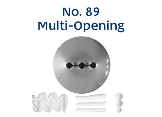 LOYAL Piping Tip No. 89 Multi Opening Stainless Steel