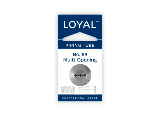 LOYAL Piping Tip No. 89 Multi Opening Stainless Steel