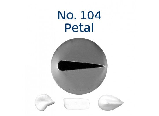 LOYAL Piping Tip No. 104 Petal Stainless Steel