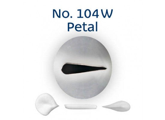 LOYAL Piping Tip No. 104W Petal Stainless Steel