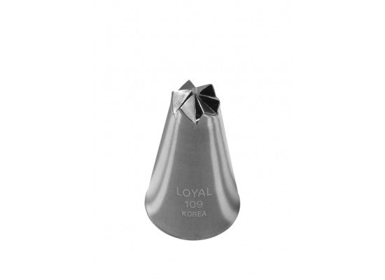 LOYAL Piping Tip No. 109 Drop Flower Stainless Steel