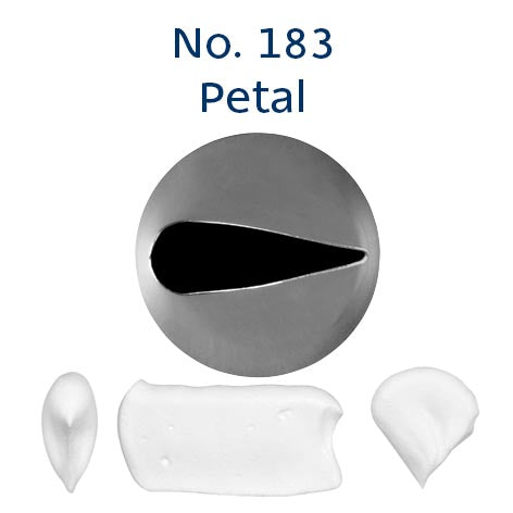 LOYAL Piping Tip No. 183 Petal Stainless Steel