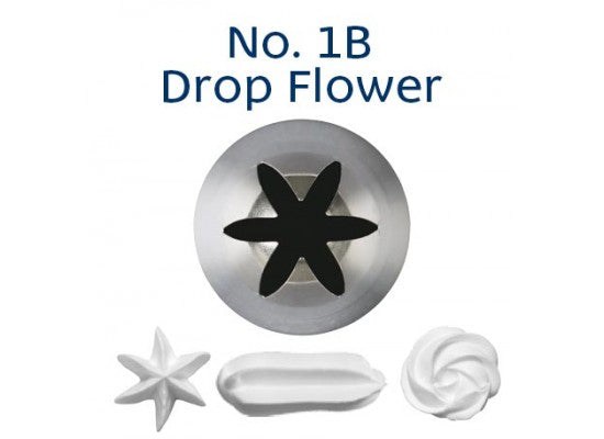 LOYAL Piping Tip No. 1B Drop Flower Stainless Steel