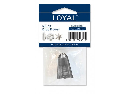 LOYAL Piping Tip No. 1B Drop Flower Stainless Steel